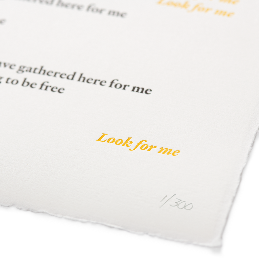 Ghosteen Speaks Letterpress