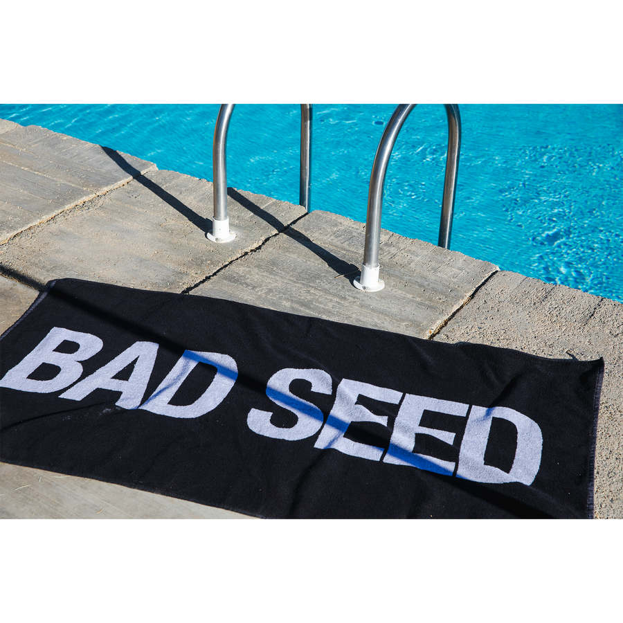 BAD SEED Black Beach Towel