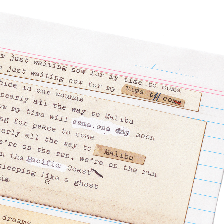 Hollywood Limited Edition Lyric Sheet