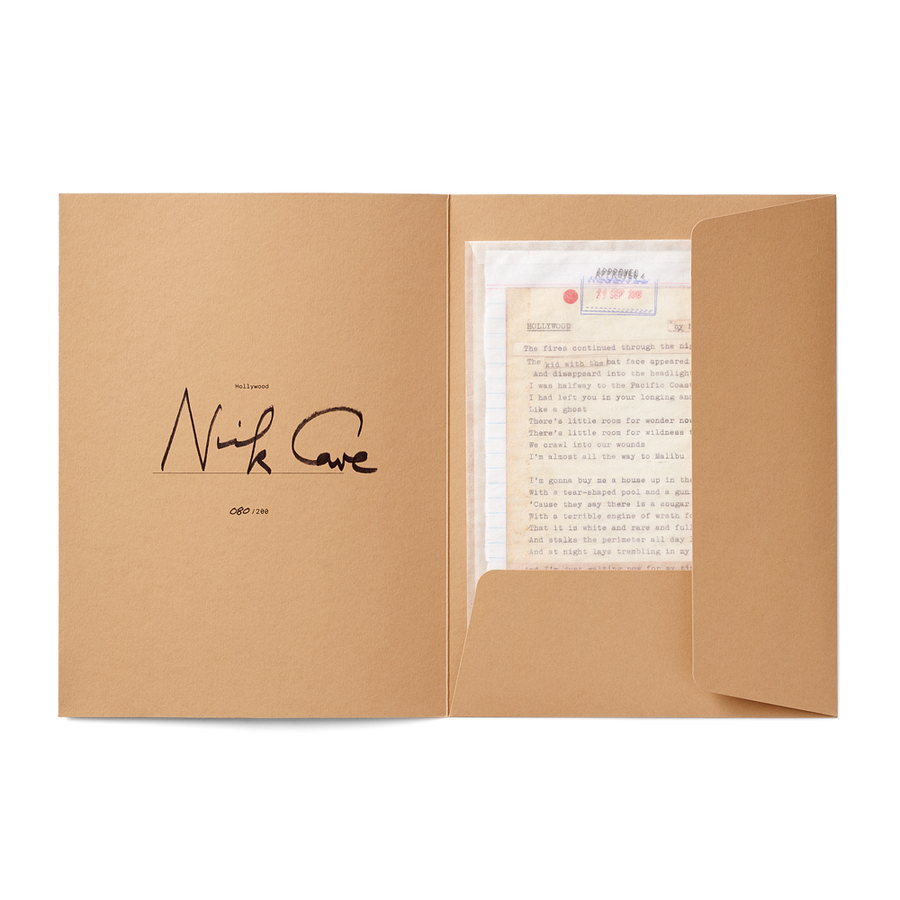 Hollywood Limited Edition Lyric Sheet